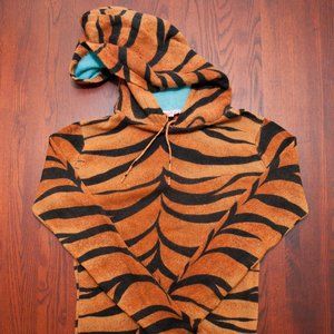 KnitWit Cashmere Tiger Print Hoodie